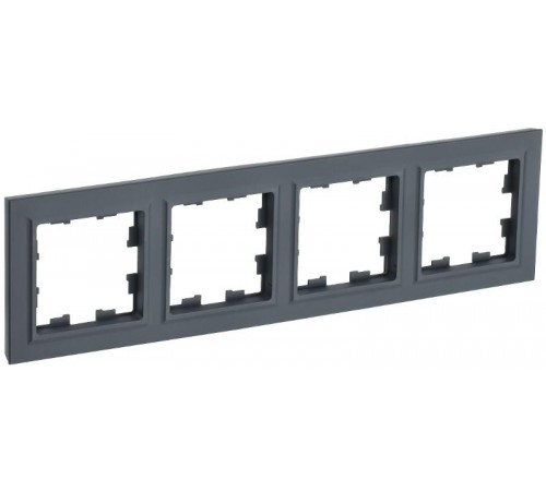 BRITE Рамка 4-ая РУ-4-БрГ графит   BR-M42-K53  IEK