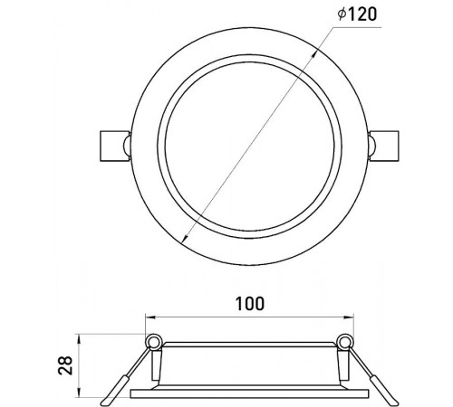 Светильник светодиодный встраиваемый ЭРА LED 17-9-4K круглый 9Вт 4000К  Б0057436   ЭРА