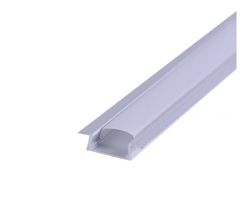 Комплект врезного алюминиевого профиля с рассеивателем, 22х6мм, 1м  146-405-1  REXANT