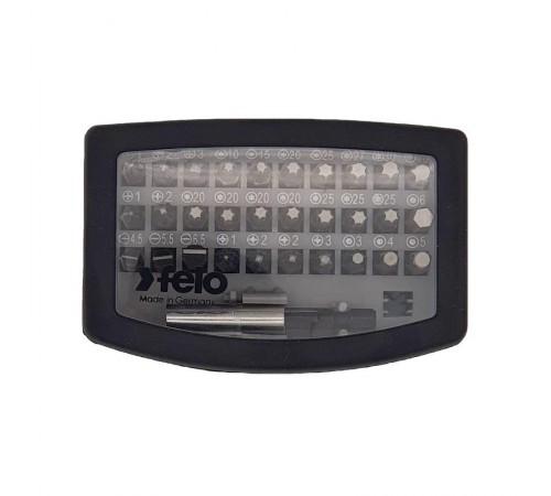 Набор бит SL/PH/PZ/Hex/Tx 30 шт и битодержатель в кейсе  02013116  Felo