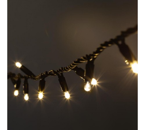 Светодиодная новогодняя гирлянда ERAPS-NK10 нить 10 м тёплый свет 100 LED  Б0051888  ЭРА