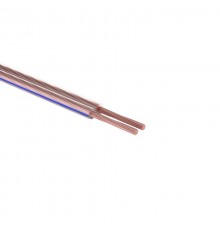 Кабель акустический 2х0,50 мм прозрачный BLUELINE (м. бухта 5 м)  01-6203-3-05  REXANT