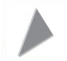 Заглушка крышки двускатной для лестничного лотка ЛКР шириной 300 мм, толщ. 1,0 мм, Сендзимир цинк, 030130  ЗКДЛКР-300-1,0-СЦ   Ostec