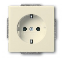 Розетка SCHUKO 16А 250В с защитными шторками, серия Future/Axcent/Carat/Династия, цвет слоновая кость  2013-0-5376   2CKA002013A5376  ABB