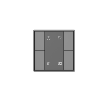 Кнопочная панель 4-х кл. (2 сцены/1 группа), металлический корпус, серый DA-SW-S2-PG  DA-SW-S2-PG  VARTON