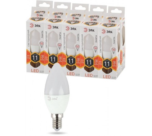 Лампа светодиодная LED B35-11W-827-E14  Б0032980  ЭРА