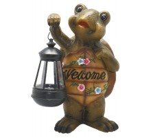 Cветильник садовый декоративный SL-RSN28-TRL на солнечной батарее, полистоун, цветной, 28 см  Б0016270  ЭРА