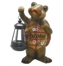 Cветильник садовый декоративный SL-RSN28-TRL на солнечной батарее, полистоун, цветной, 28 см  Б0016270  ЭРА