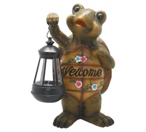 Cветильник садовый декоративный SL-RSN28-TRL на солнечной батарее, полистоун, цветной, 28 см  Б0016270  ЭРА