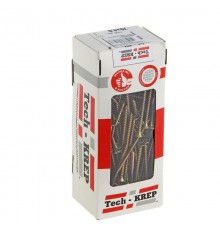 Саморезы универсальные 70х4,0 мм (150 шт) желтые - коробка с окном ( 0,525 кг)  102249  Tech-KREP