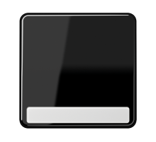 Клавиша для выключателя с полем для надписи; черная  CD590NASW  Jung