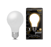 Лампа светодиодная Black LED Filament A60 OPAL E27 10W 820lm 2700К  102202110  Gauss