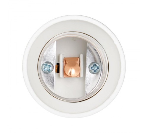 Переходник Е14-Е27 белый PROxima  AD-E14-E27-w  EKF