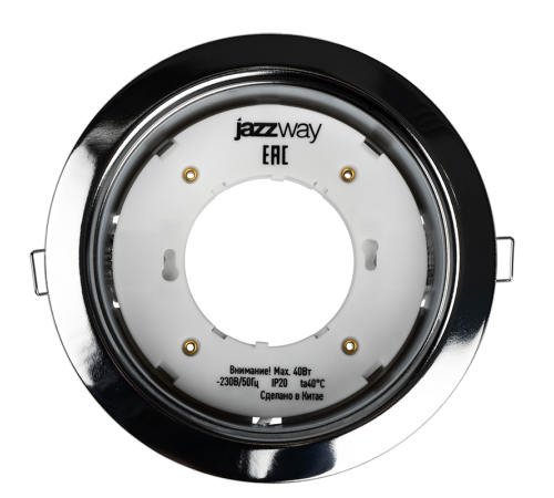 Светильник точечный встраиваемый под лампу ДВО PGX70 15254.6 40Вт GX70 IP20 хром глянцевый  1027641  Jazzway