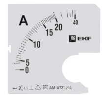 Шкала сменная для A721 20/5А-1,5 EKF PROxima  s-a721-20  EKF