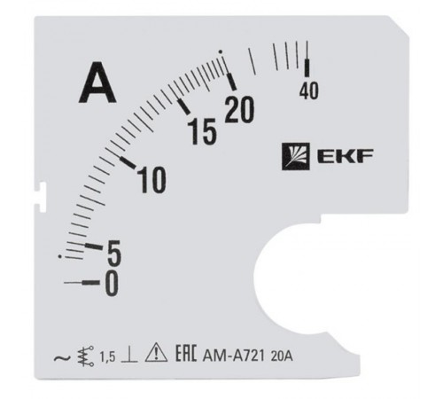 Шкала сменная для A721 20/5А-1,5 EKF PROxima  s-a721-20  EKF