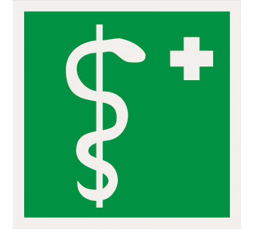 Знак безопасности BL-1515.EC05"Медицинский кабинет"  a18487  Белый свет