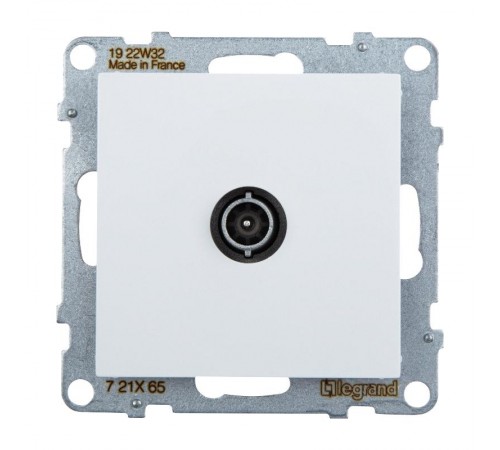 SUNO Розетка ТВ проходная 1,5дБ/14дБ 0-2400 МГц. Цвет "Белый"  721165  Legrand