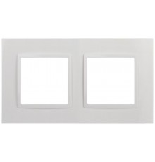 Рамка для розеток и выключателей Elegance 14-5012-01 Classic, на 2 поста, белый  Б0060576  ЭРА