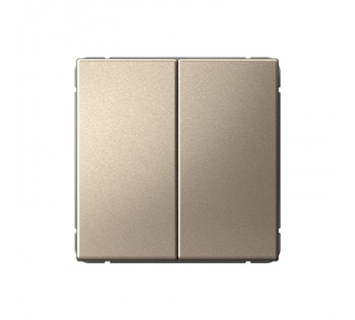 ArtGallery Шампань Выключатель 2-клавишный , 10АХ, механизм, быстрозажим. клем.  GAL000551S  SE