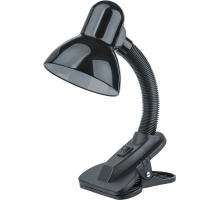 Светильник настольный светодиодный NDF-C011-60W-BL-E27 прищепка, черный  61640  Navigator