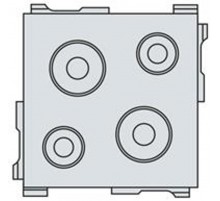 Сальник 68х68;D=2(8-17)+2(5-10),(10шт)  EV0119  ABB