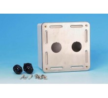 SBB-IE-2-SL Коробка настенного монтажа для 2-х промышленных модулей, IP67, нержавеющая сталь  46828  Hyperline