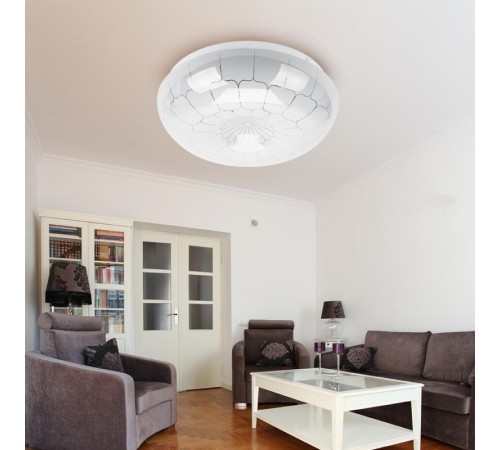 Светильник светодиодный декоративный бытовой SPB-6 "Паутина" 12-4K (B) Светодиод. св-к 12Вт 4000K 960Лм 263x86  Б0019805  ЭРА