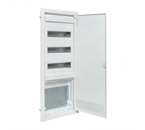 Встраиваемый комбинир. щит "Nova" (3 DIN + 1 МП) 5 габарит 36 мод. с металлической перфорированной дверью IP41  nv-cb-pmd-3+1  EKF