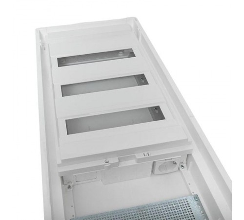 Встраиваемый комбинир. щит "Nova" (3 DIN + 1 МП) 5 габарит 36 мод. с металлической перфорированной дверью IP41  nv-cb-pmd-3+1  EKF