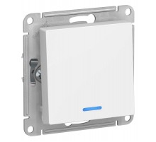 AtlasDesign Лотос Выключатель 1-клавишный с подсветкой, сх.1а, 10АХ, механизм  ATN001313  SE