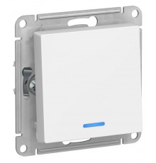 AtlasDesign Лотос Выключатель 1-клавишный с подсветкой, сх.1а, 10АХ, механизм  ATN001313  SE