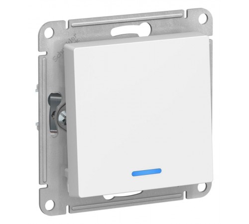 AtlasDesign Лотос Выключатель 1-клавишный с подсветкой, сх.1а, 10АХ, механизм  ATN001313  SE