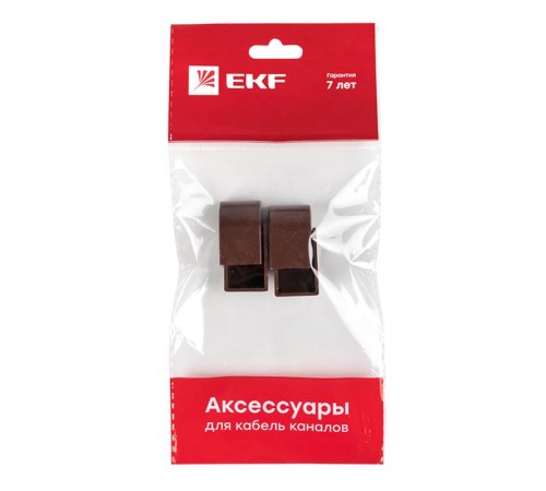 Заглушка (16х16) (4 шт) Plast EKF PROxima  под темное дерево    ecd-16-16x4   EKF 