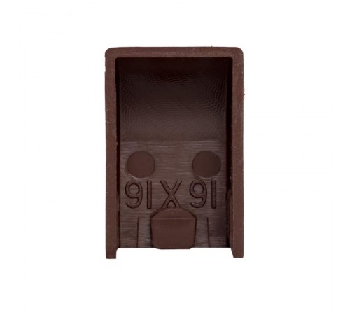 Заглушка (16х16) (4 шт) Plast EKF PROxima  под темное дерево    ecd-16-16x4   EKF 