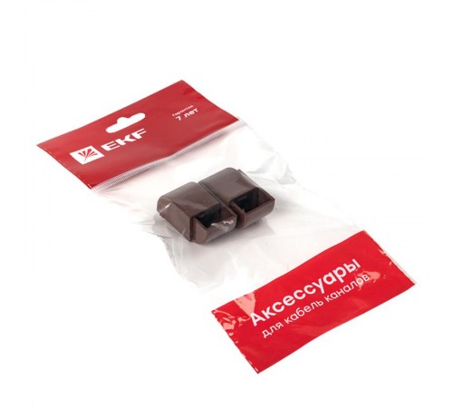 Заглушка (16х16) (4 шт) Plast EKF PROxima  под темное дерево    ecd-16-16x4   EKF 