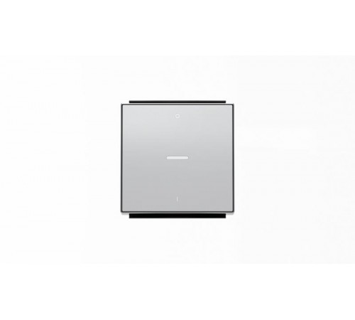 Клавиша для 1-клавишных выключателей/переключателей/кнопок с символом I/O и линзой подсветки, серия SKY, цвет серебристый алюминий2CLA850140A1301 AB