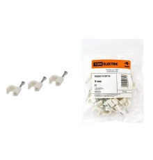 Скоба 9мм круглая пластиковая (50шт)   SQ0514-0016  TDM