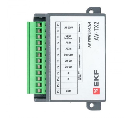 Коммуникационный блок ModBus RTU для ETU x.2 AV POWER-1/2/4 AVERES  mccb-124-modbus-av  EKF