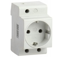 Розетка РАр10-3-ОПс заземлением на DIN-рейку   MRD10-16  IEK