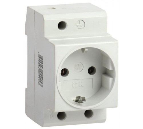 Розетка РАр10-3-ОПс заземлением на DIN-рейку   MRD10-16  IEK