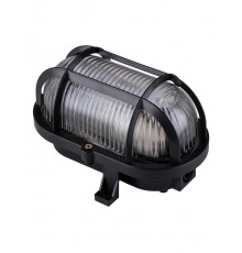 Светильник пылевлагозащищенный под лампу для ЖКХ НБП 02-60-004.03У 60Вт ЛН E27 IP54 Евро корпус и защитная сетка, черный  SQ0312-0002  TDM