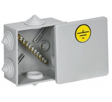 Коробка КУП КМ41360 85х85х40мм IP44 6 вв. (7035)  UKO21-085-085-040-K41-44U  IEK