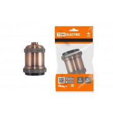 Патрон подвесной Е27, металлический "Лофт", медь  SQ0335-0050  TDM