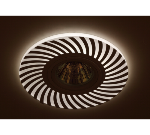 Светильник светодиодный DK LD32 WH /1 декор cо светодиодной подсветкой MR16 220V max 11W белый  Б0046906  ЭРА