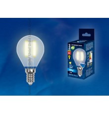 Лампа светодиодная LED-G45-6W/WW/E14/FR PLS02WH LED. "шар", мат.3000К Серия Sky  UL-00000303  Uniel