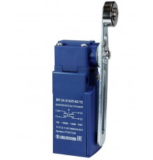 ВП 24-2143П-65 У2, рычаг со стальным роликом, регулир. по длине, 1з+1р, безинерционный, 20 мм, IP65, выключатель путевой  ET007246  Электротехник