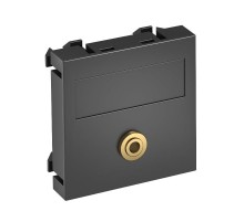 Мультимедийная рамка Audio-Klinke Modul45 (черный) (MTG-MK L SWGR1)  6104949  OBO Bettermann