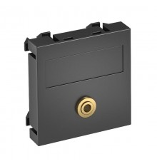 Мультимедийная рамка Audio-Klinke Modul45 (черный) (MTG-MK L SWGR1)  6104949  OBO Bettermann