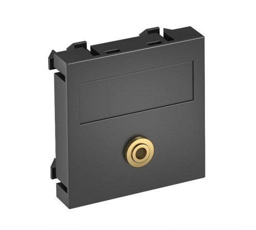 Мультимедийная рамка Audio-Klinke Modul45 (черный) (MTG-MK L SWGR1)  6104949  OBO Bettermann